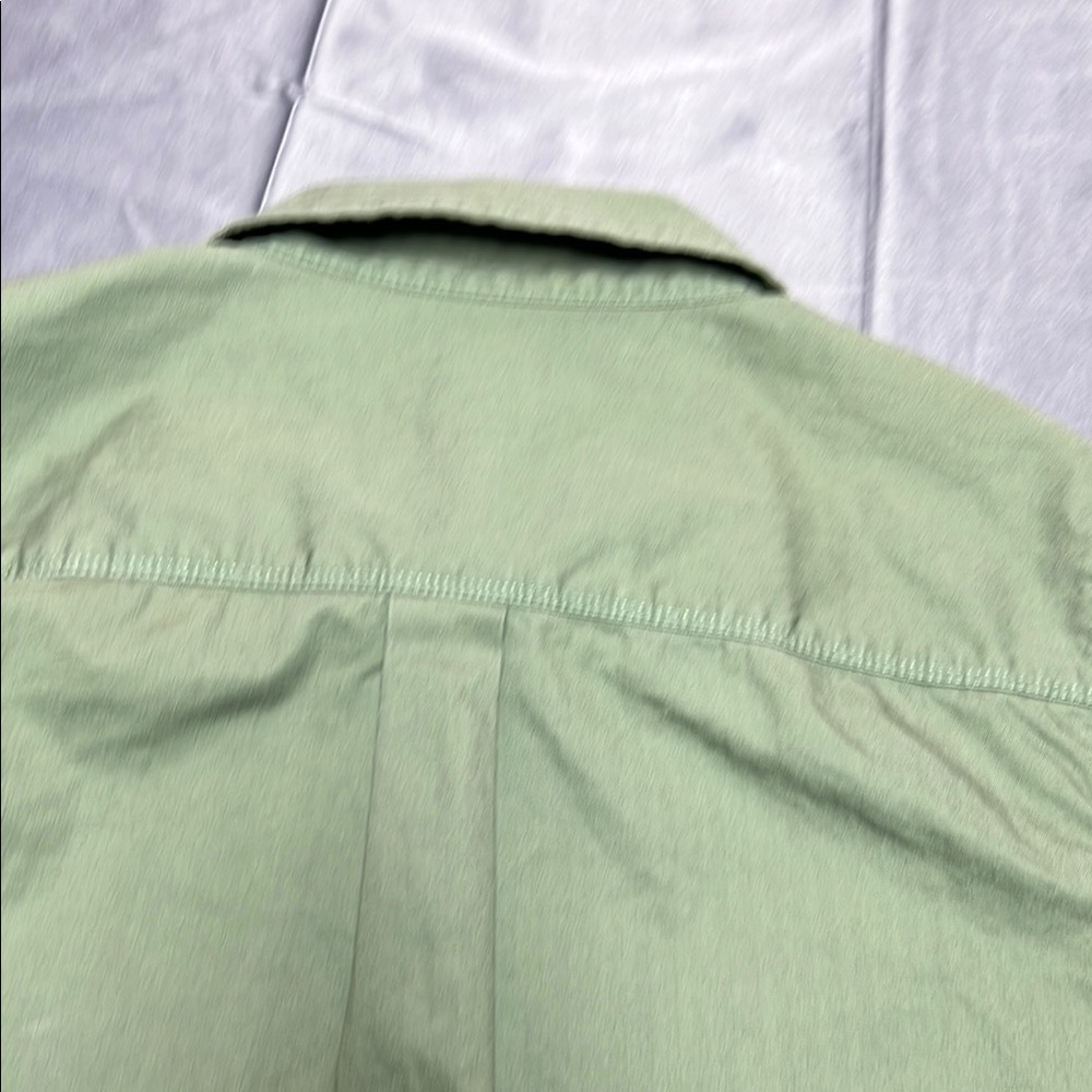 Vans military Green snap Button-Up long sleeve collared Shirt size medium - Picture 14 of 16